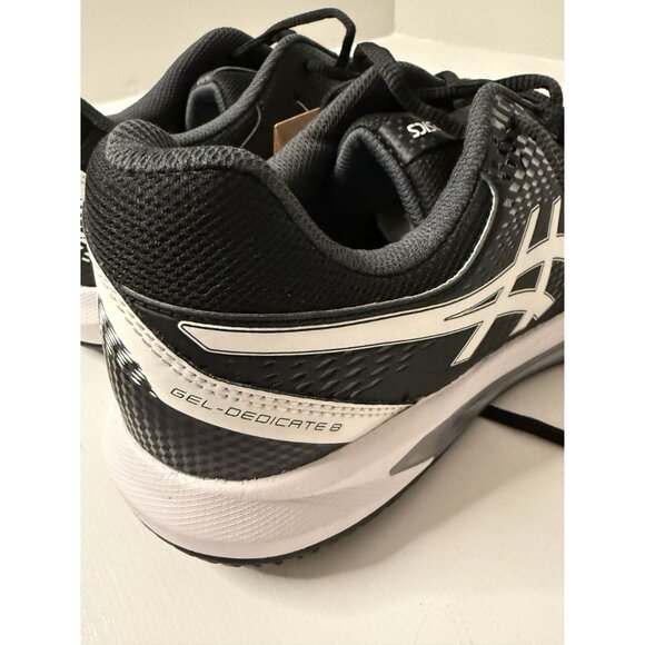 Asics Gel Gel-Dedicate 8 Pickleball Shoes Black Men's Size 10.5 NEW [jb] - Picture 11 of 16